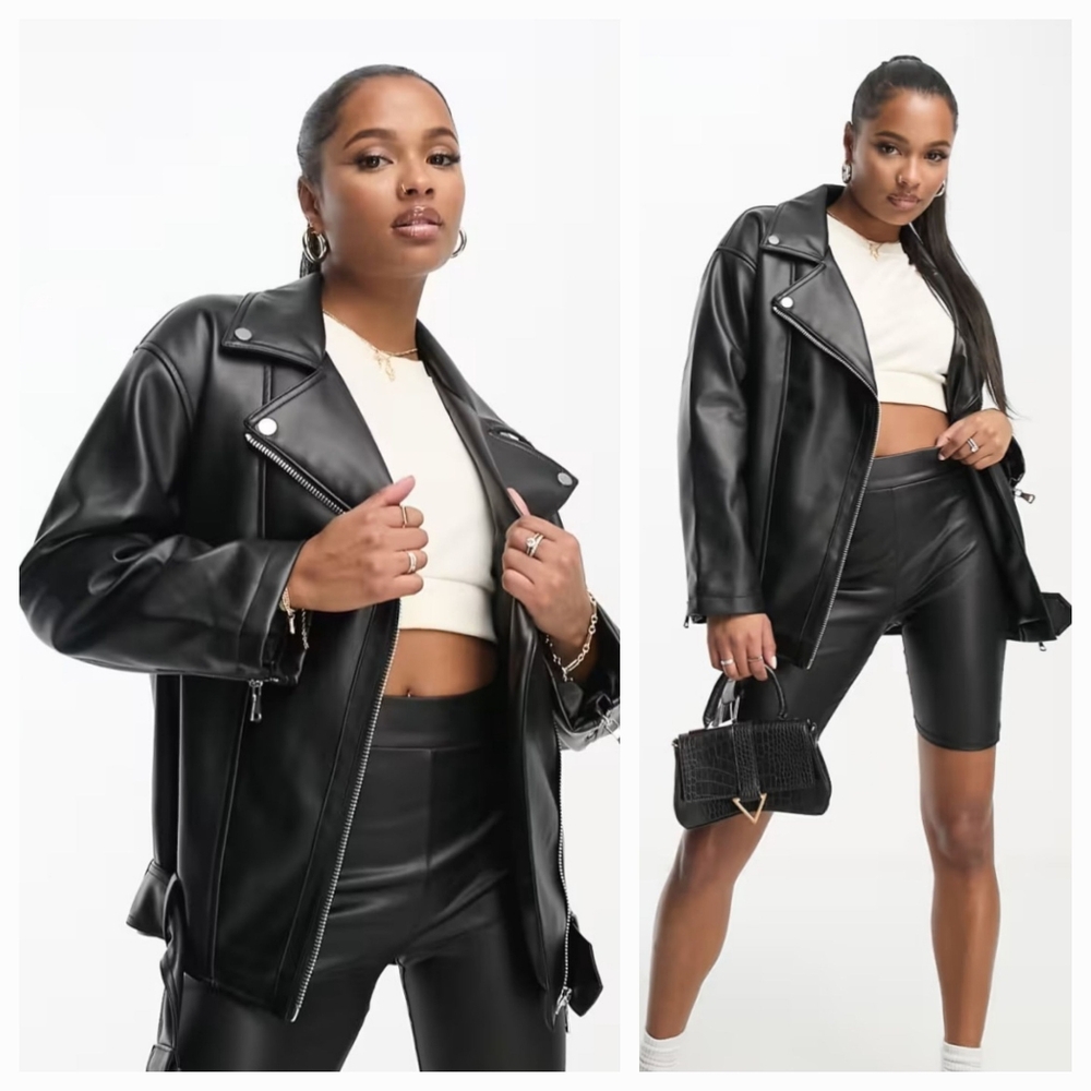 ASOS Oversized Moto Jacket - Picture 9 of 15